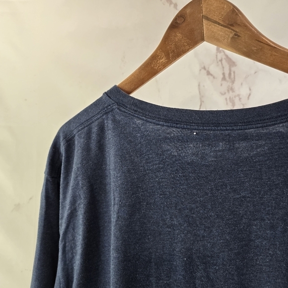 Travis Mathew T Shirt Mens XXL Blue Short Sleeve Crew Neck Spellout Graphic Pima - Picture 6 of 10